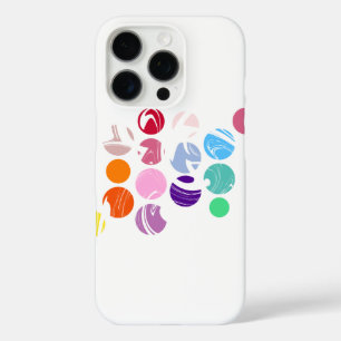 円パタカラフルーン iPhone 16 PROケース