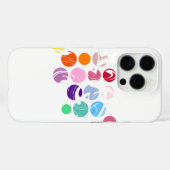 円パタカラフルーン Case-Mate iPhoneケース (裏面 (横))