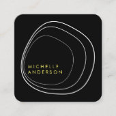 円パタコンテンポラリーーン スクエア名刺 (正面)