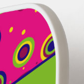 円パタパーソナライズされたーファンキーン ピックルボールラケット (左詳細)