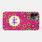 円パタパーソナライズされたーファンキーン Case-Mate iPhoneケース (裏面(横))