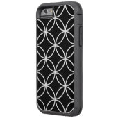 円パタモダンーン(白黒) Case-Mate iPhoneケース (裏面左)