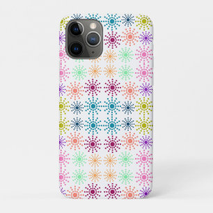 円パターカラフルンビーチタオル iPhone 11 PROケース