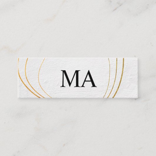 円パターコンテンポラリーンの白いテクスチャ スキニー名刺 (正面)