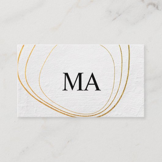 円パターコンテンポラリーン白黒テクスチャ 名刺 (正面)