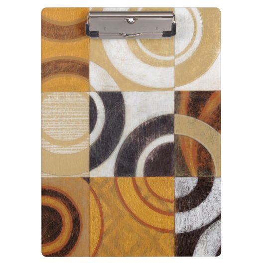 円パターンとのモダンな絵画 クリップボード (正面)