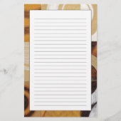 円パターンとのモダンな絵画 便箋 (正面)