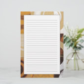 円パターンとのモダンな絵画 便箋 (スタンド正面)