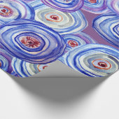 円パターンの折り返し紙 ラッピングペーパー (角)