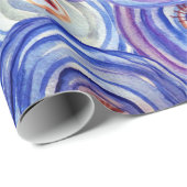 円パターンの折り返し紙 ラッピングペーパー (ロールコーナー)