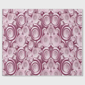 円パターンの折り返し紙 ラッピングペーパー (フラット)