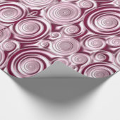 円パターンの折り返し紙 ラッピングペーパー (コーナー)