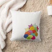 円パターンクッション、カラフルデザイン枕 クッション (ブランケット)