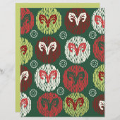 円パターンスクラップブック紙 (正面/裏面)