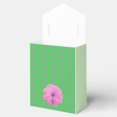 円パターンピンクデイジー花 フェイバーボックス (オープン)