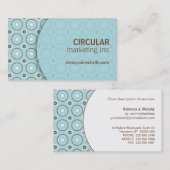 円パターン下敷きの名刺 名刺 (正面/裏面)