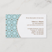 円パターン下敷きの名刺 名刺 (裏面)