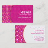 円パターン下敷き 名刺 (正面/裏面)