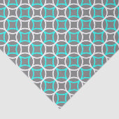 円パターン付ターコイズティッシュペーパー 薄葉紙 (詳細)