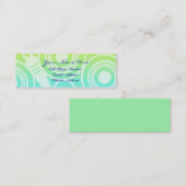 円パターン幾何学的なプロフィールおよび名刺 スキニー名刺 (正面/裏面)