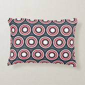 円パターン飾り付き枕 アクセントクッション (裏面)