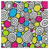 円パターン210819 – 色01 ファブリック (クローズアップ)