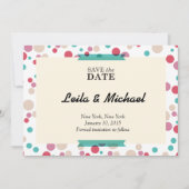 円パターン(の模様が)ある線 セーブザデート (正面)