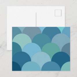 円パターン（の模様が）ある ポストカード