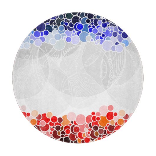 円パターン カッティングボード (正面)