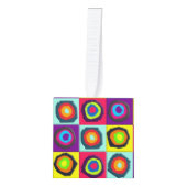 円パターン キューブオーナメント (正面)