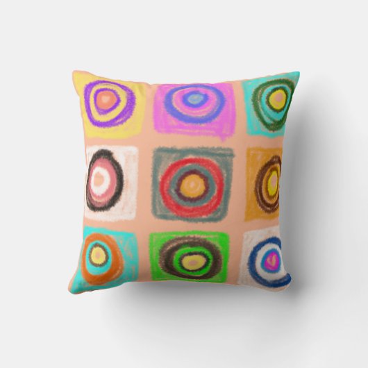 円パターン クッション (裏面)