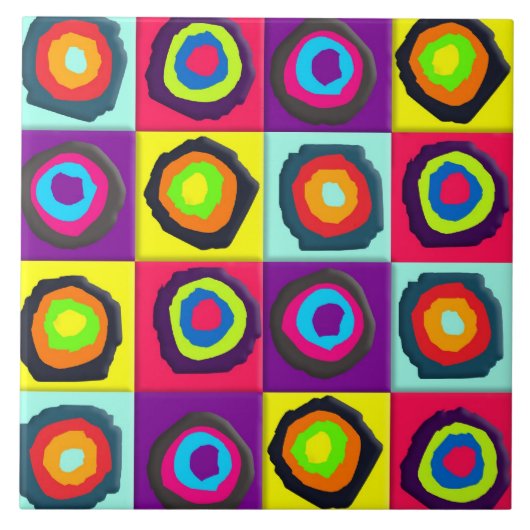 円パターン タイル (正面)