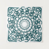 円パターン タペストリー (正面(横))