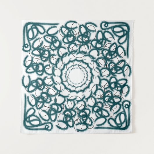 円パターン タペストリー (正面)