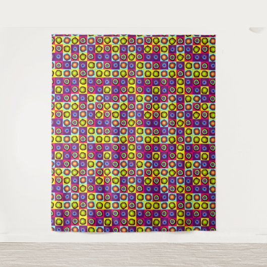 円パターン タペストリー (正面)