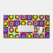 円パターン デスクマット (キーボード&マウス)