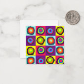 円パターン ノートカード (正面/裏面インサイチュ)