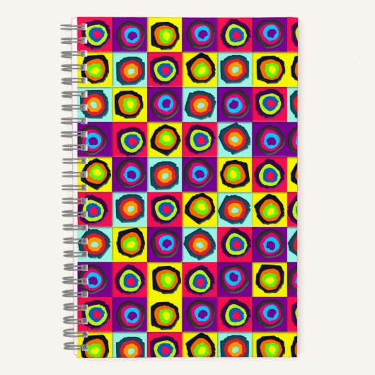 円パターン ノートブック (正面)