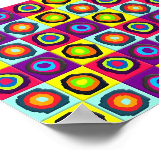 円パターン ポスター (角)