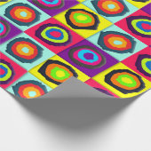 円パターン ラッピングペーパー (角)