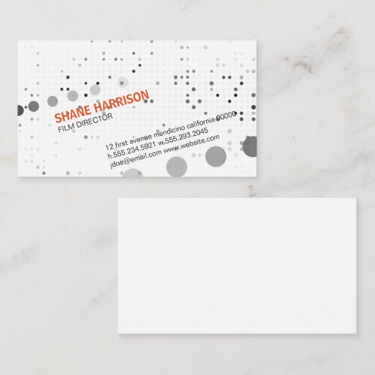 円パターン 名刺 (正面/裏面)