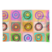 円パターン 枕カバー (正面左)