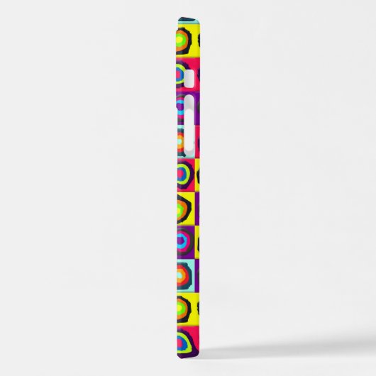 円パターン iPhoneケース (左側面)