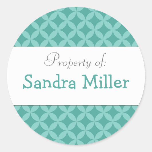 円パーソナライズされたラベル ラウンドシール (正面)