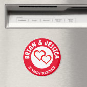 円パーソナライズされた磁石記念日 マグネット (インサイチュ (食洗機))