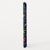 円パーソナライズされた、ランダムツィヒザグ Case-Mate iPhoneケース (裏面/左)