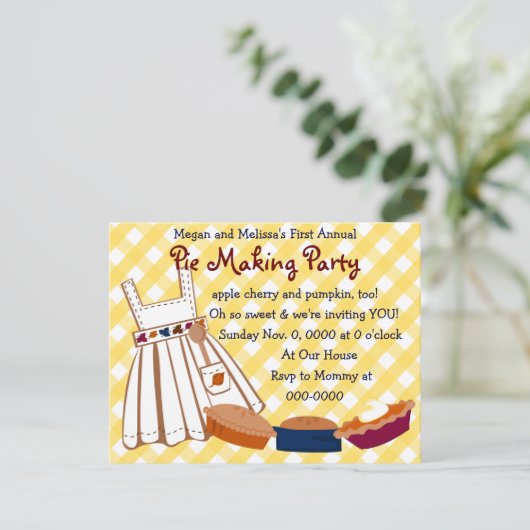 円パーティー 招待状 (スタンド正面)