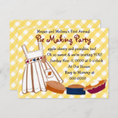 円パーティー 招待状 (正面/裏面)