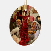 円ビクトリアン形 セラミックオーナメント (右)