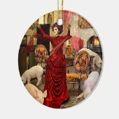 円ビクトリアン形 セラミックオーナメント (左)